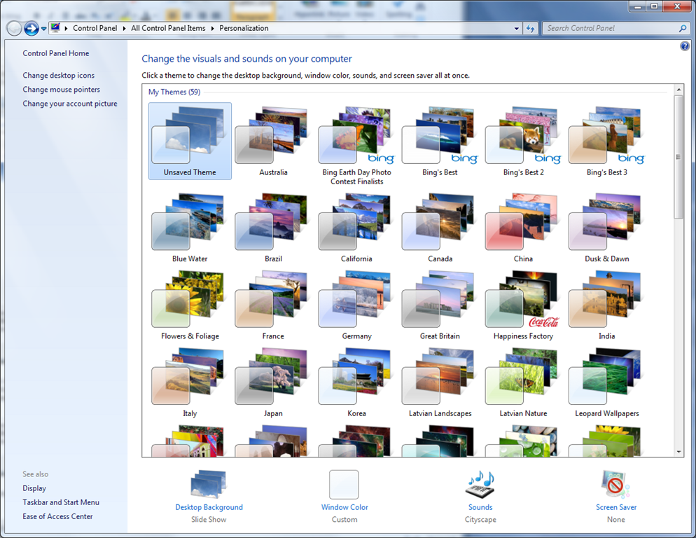 windows 7 wallpaper themes. Our Wallpaper theme will now