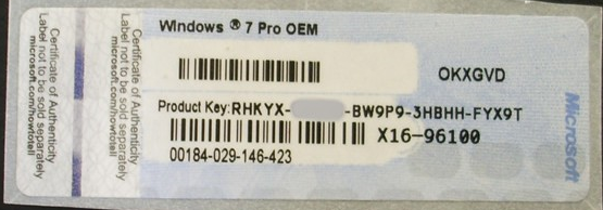 Windows 7 Pro Oa Hp Iso Certificate Company
