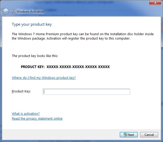 activate win 7 without key