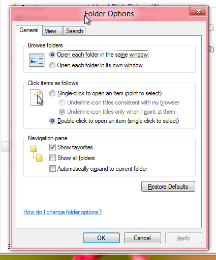 Image result for folder and search options