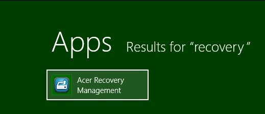 acer recovery media download windows 8.1